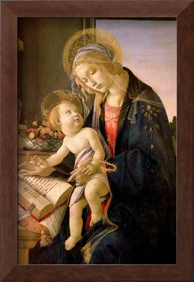 The Virgin Teaching The Infant Jesus To Read - Sandro Botticelli painting on canvas